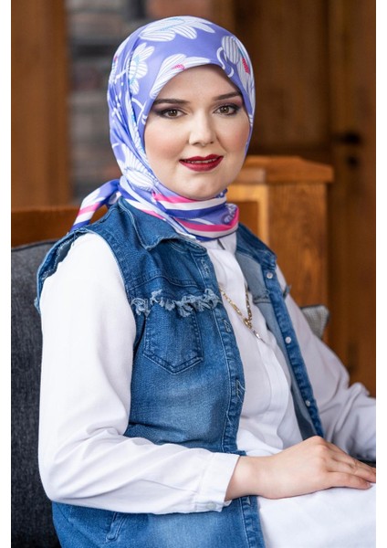 Daphne Twill Eşarp Mor fiyatları