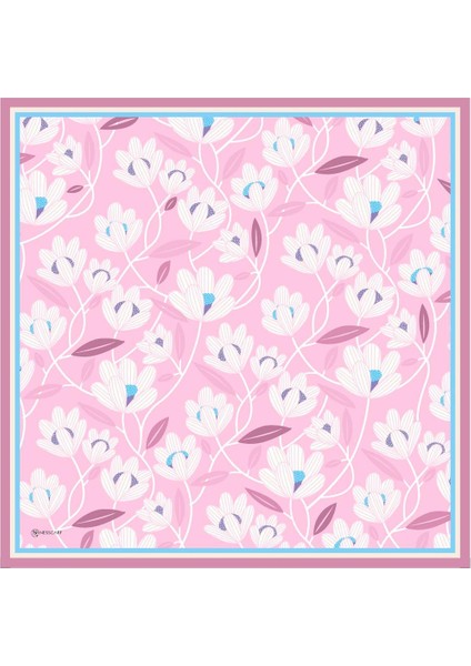 Daphne Twill Eşarp Pembe