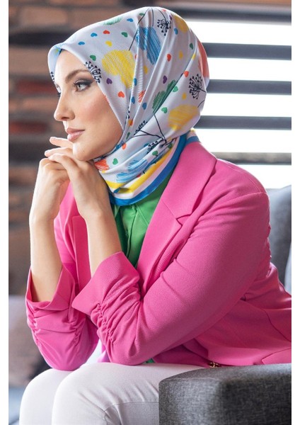 Amore Twill Eşarp Turkuaz modelleri