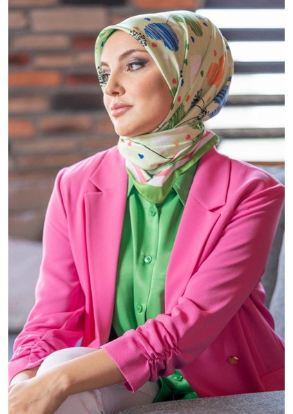 Amore Twill Eşarp Yeşil modelleri