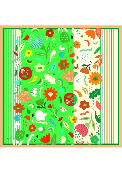 Eyalen Twill Eşarp Yeşil