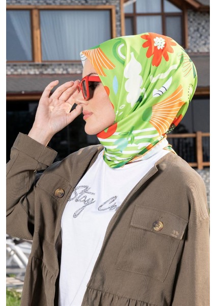 Eyalen Twill Eşarp Yeşil modelleri