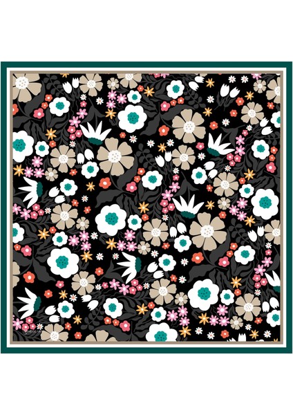 Melany Twill Eşarp Siyah