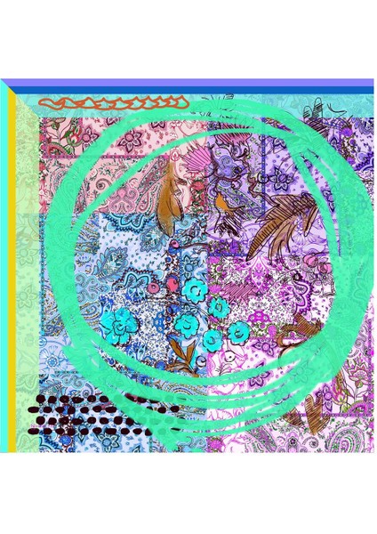 Aisa Twill Eşarp Mavi