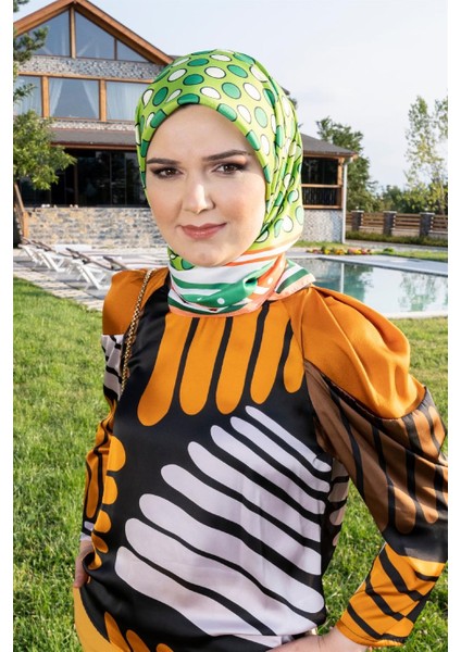 Oriana Twill Eşarp Turuncu fırsatları