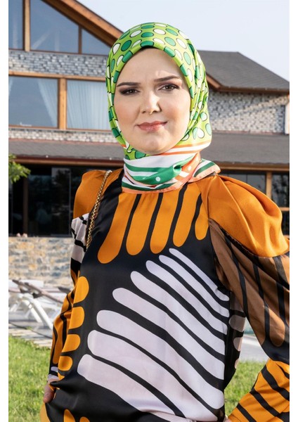 Oriana Twill Eşarp Turuncu indirimleri