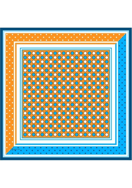 Oriana Twill Eşarp Mavi