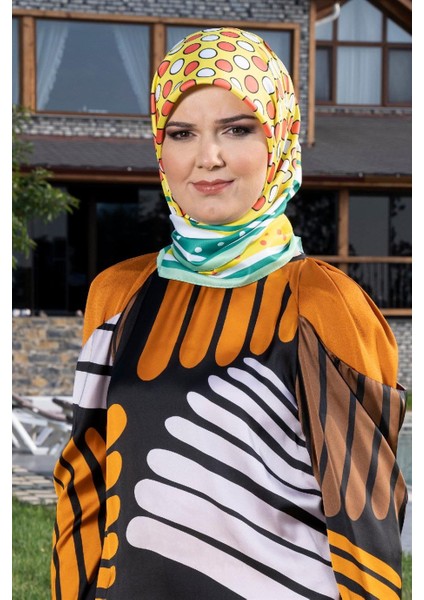 Oriana Twill Eşarp Sarı modelleri