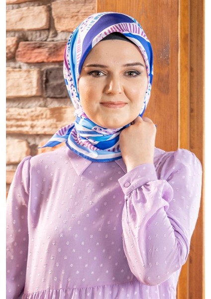 Nidale Twill Eşarp Mavi modelleri