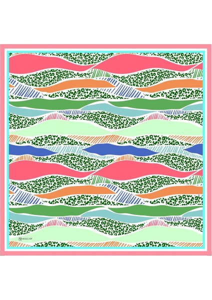 Nidale Twill Eşarp Pembe