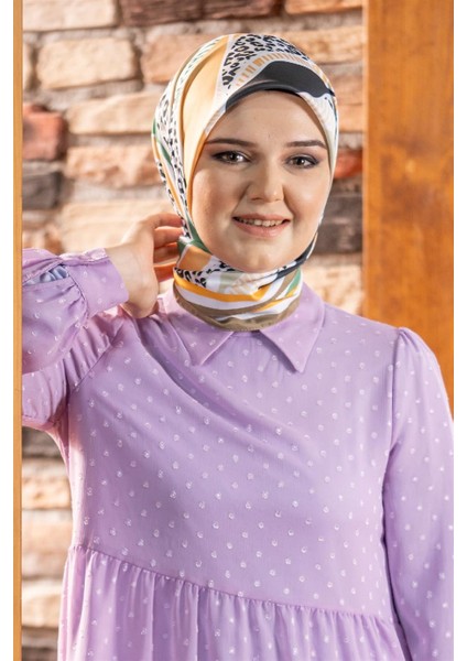 Nidale Twill Eşarp Vizon modelleri