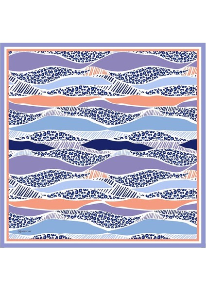 Nidale Twill Eşarp Mor