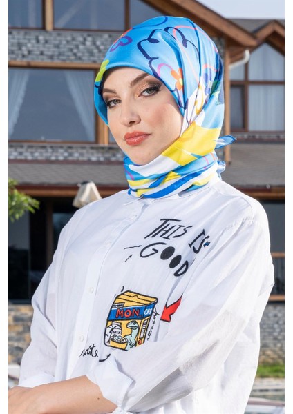 Lost Twill Eşarp Mavi modelleri