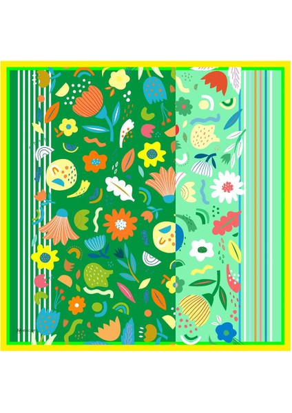 Eyalen Twill Eşarp Yeşil