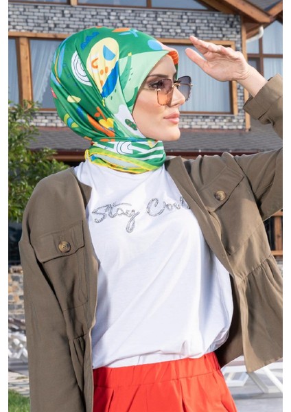 Eyalen Twill Eşarp Yeşil modelleri