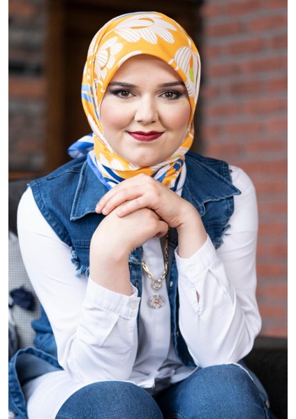 Daphne Twill Eşarp Turuncu