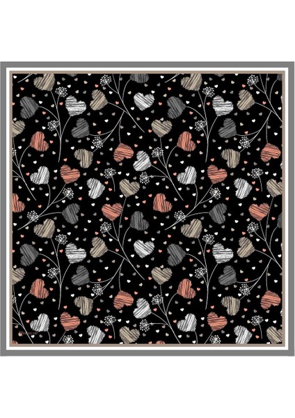 Amore Twill Eşarp Siyah