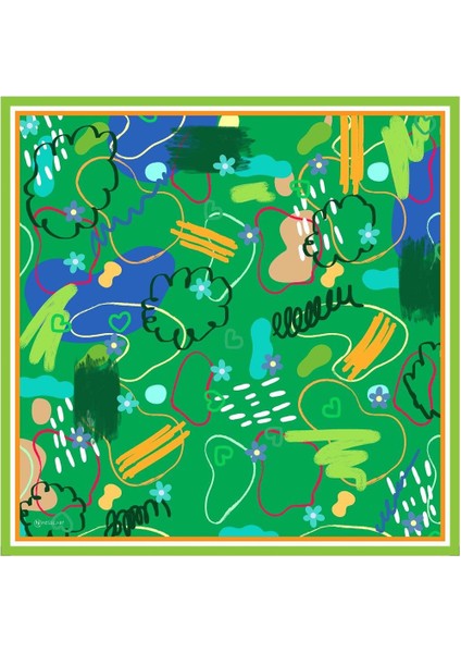 Lost Twill Eşarp Yeşil