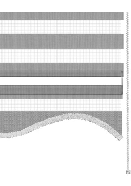 Gri Dilimli Zebra Perde fırsatları