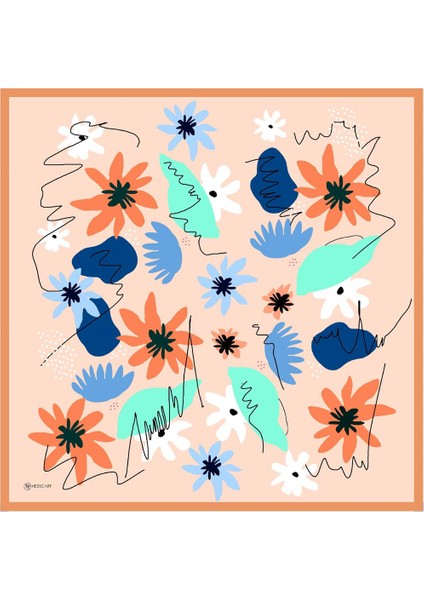 Olivia Twill Eşarp Turuncu