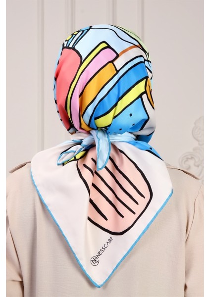 Nemesis Twill Eşarp Mavi modelleri