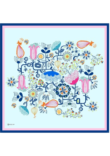 Revel Twill Eşarp Turkuaz