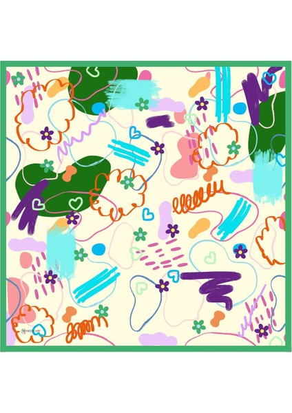 Lost Twill Eşarp Yeşil