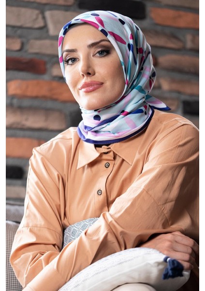 Vivi Twill Eşarp Turkuaz modelleri