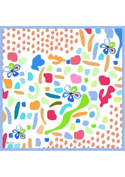 Rita Twill Eşarp Beyaz