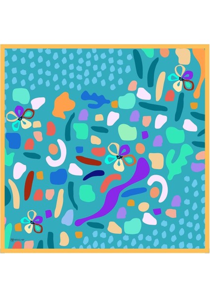 Rita Twill Eşarp Turkuaz