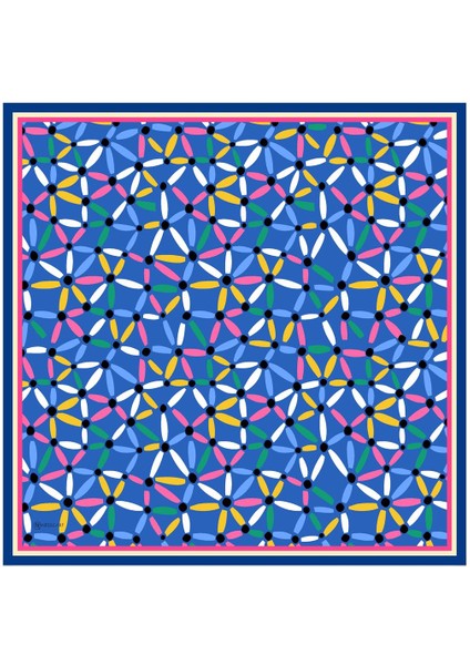 Vivi Twill Eşarp Mavi