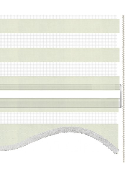 Krem Dilimli Zebra Perde fırsatları