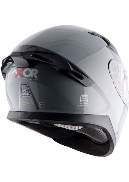 Apex - Nardo Grey Gloss - Ngr - Motosiklet Kask