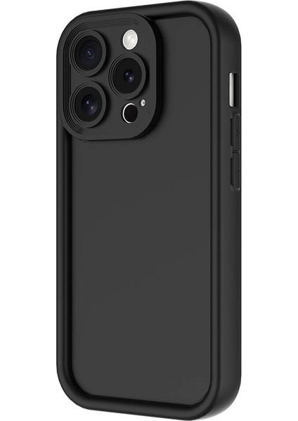 iPhone 15 Pro Max Uyumlu Prl Kılıf Kamera Korumalı Zore Ananas Kapak-Pembe Koyu