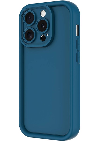 iPhone 15 Pro Max Uyumlu Prl Kılıf Kamera Korumalı Zore Ananas Kapak-Pembe Koyu