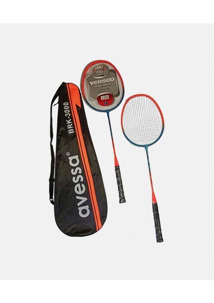 BRK3000 2li Badminton Raketi+Taşıma Çantası