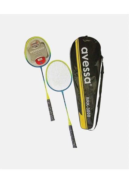 BRK3000 2li Badminton Raketi+Taşıma Çantası