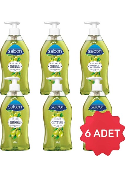 Sıvı Sabun Zeytinyağlı 400 ml x 6 Adet