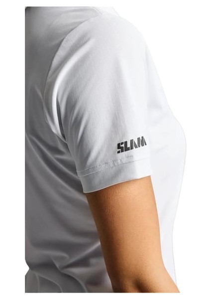 Ws Tech Pıque Polo Ss Beyaz Kadın Polo Tshirt