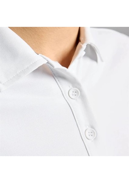 Ws Tech Pıque Polo Ss Beyaz Kadın Polo Tshirt