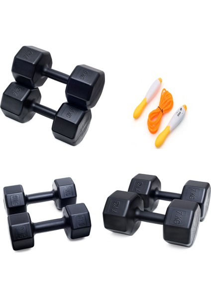 Ps Spor 3 Çift Set 5kg + 7kg +9kg + Sayaçlı Atlama Ipi