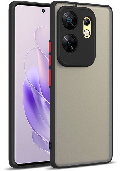 Infinix Zero 30 4g Uyumlu Prl Kılıf Zore Hux Kapak-Siyah