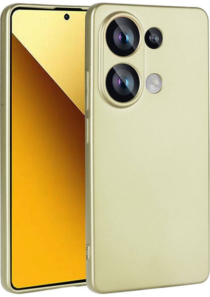 Xiaomi Redmi Note 13 4g Uyumlu Prl Kılıf Zore Premier Silikon Kapak-Gold