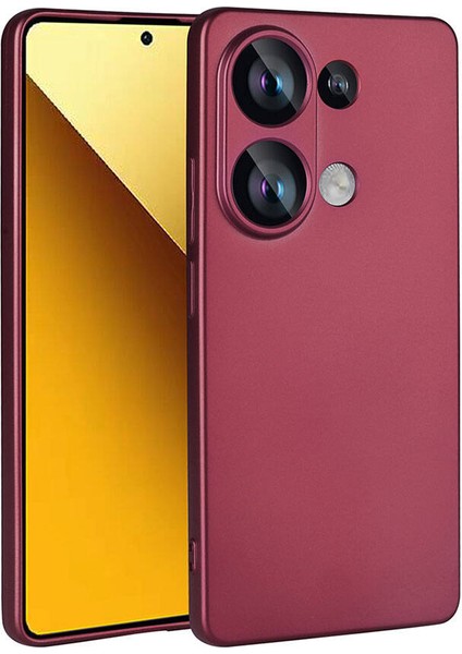 Xiaomi Redmi Note 13 4g Uyumlu Prl Kılıf Zore Premier Silikon Kapak-Kırmızı