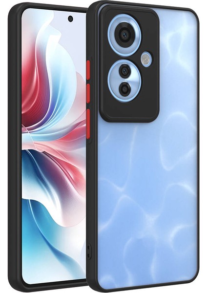 Oppo Reno 11F 5g Uyumlu Prl Kılıf Zore Hux Kapak-Siyah