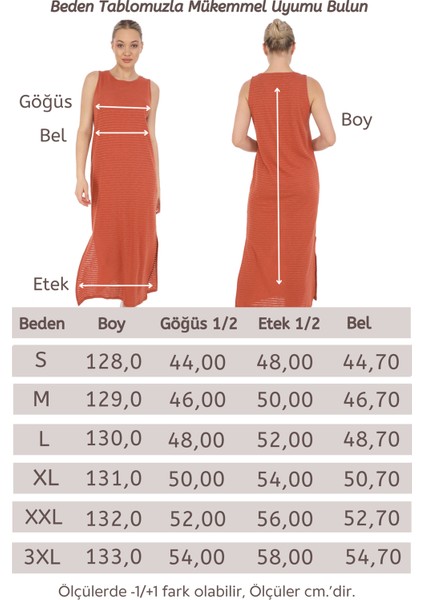 Transparan Plaj Elbise-Taba