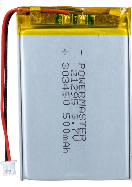 303450 3.7 Volt 500 Mah Lityum Polimer Pil