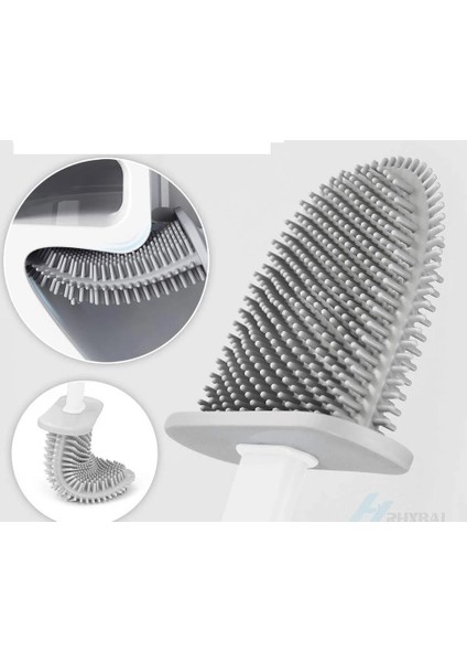 Hijyenik Klozet Temizleme Silikonu Esnek Fırça (K246)