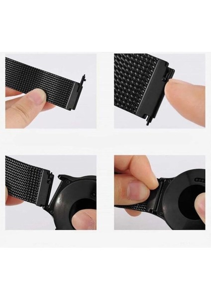 Xiaomi Mi Watch Uyumlu 22MM Metal Hasır Kordon