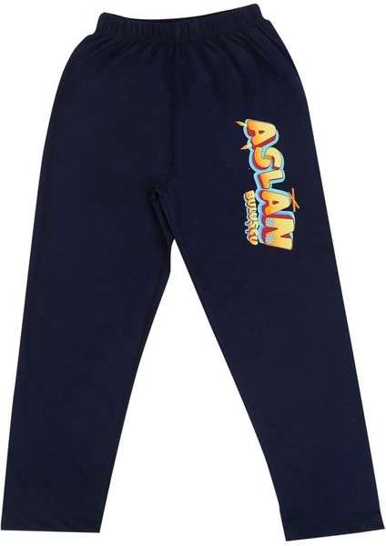 Trt Çocuk Aslan Buluşçu Erkek Çocuk Kısa Kollu %100 Pamuklu Pijama Takımı